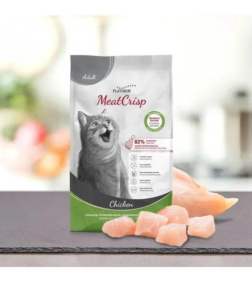 PLATINUM MeatCrisp Adult Chicken 3 kg – tørfoder til voksne katte