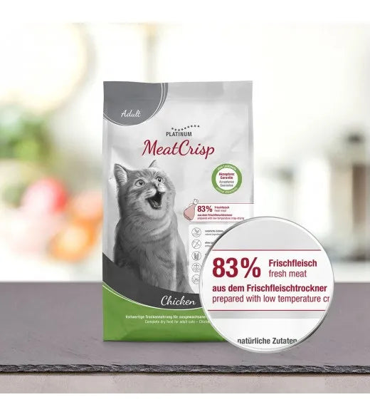 PLATINUM MeatCrisp Adult Chicken tørfoder til voksne katte – billede 4