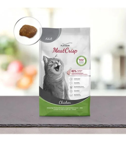 PLATINUM MeatCrisp Adult Chicken tørfoder til voksne katte – billede 3