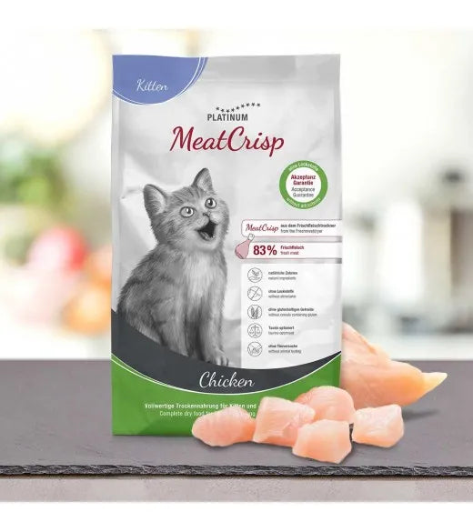 PLATINUM MeatCrisp Kitten Chicken 3 kg – tørfoder til killinger