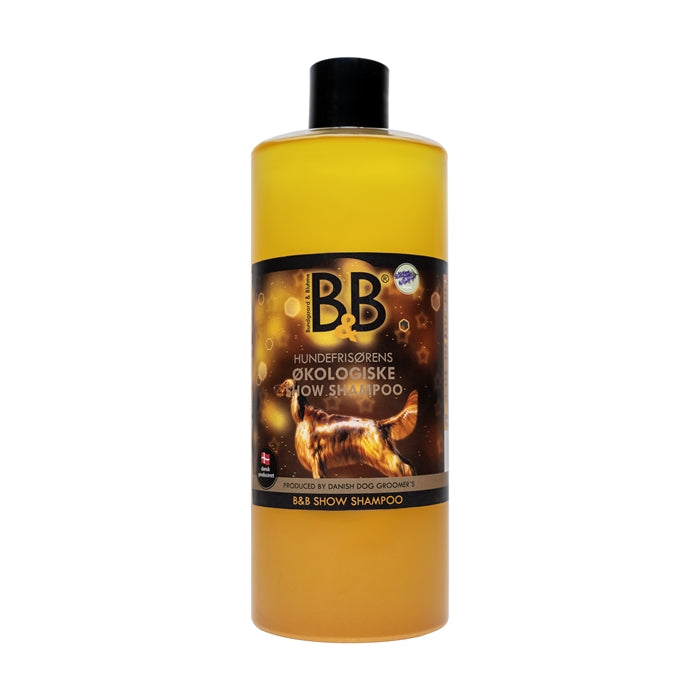 B&B Økologisk Show Shampoo til hund, stor flaske