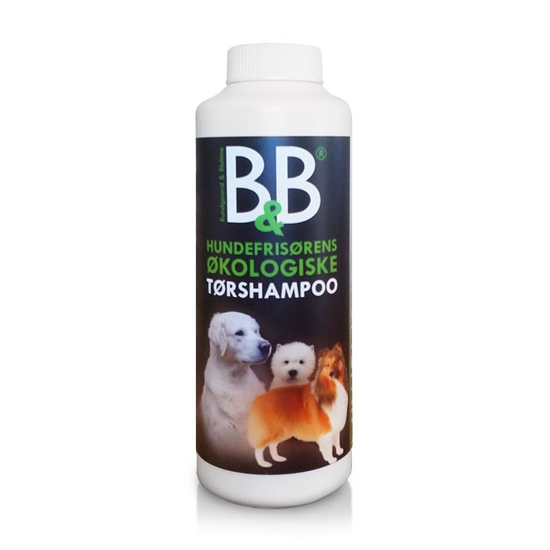 B&B Økologisk Tørshampoo til hund med jasmin, produktbillede